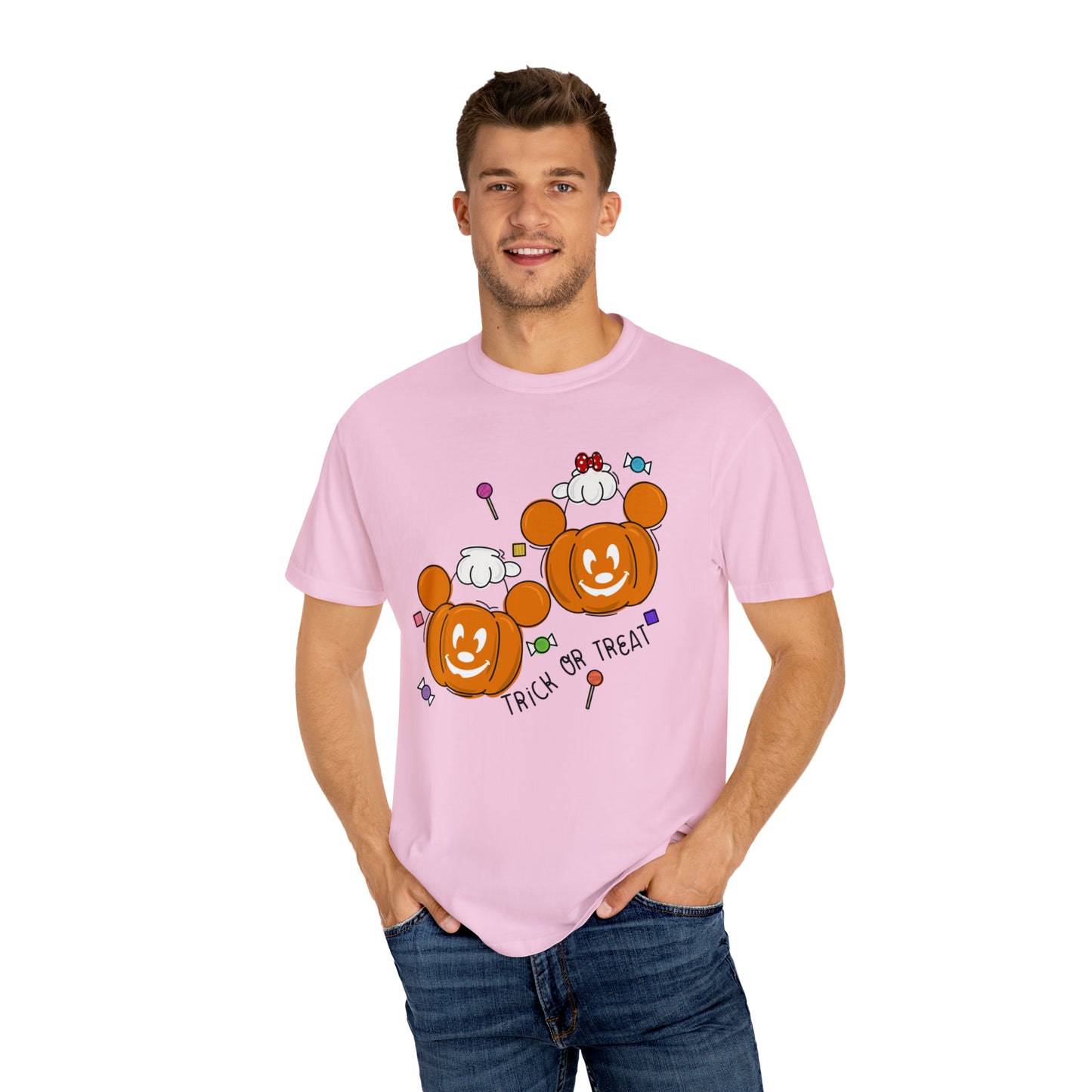 Adult Trick or Treat Tee - Comfort Colors