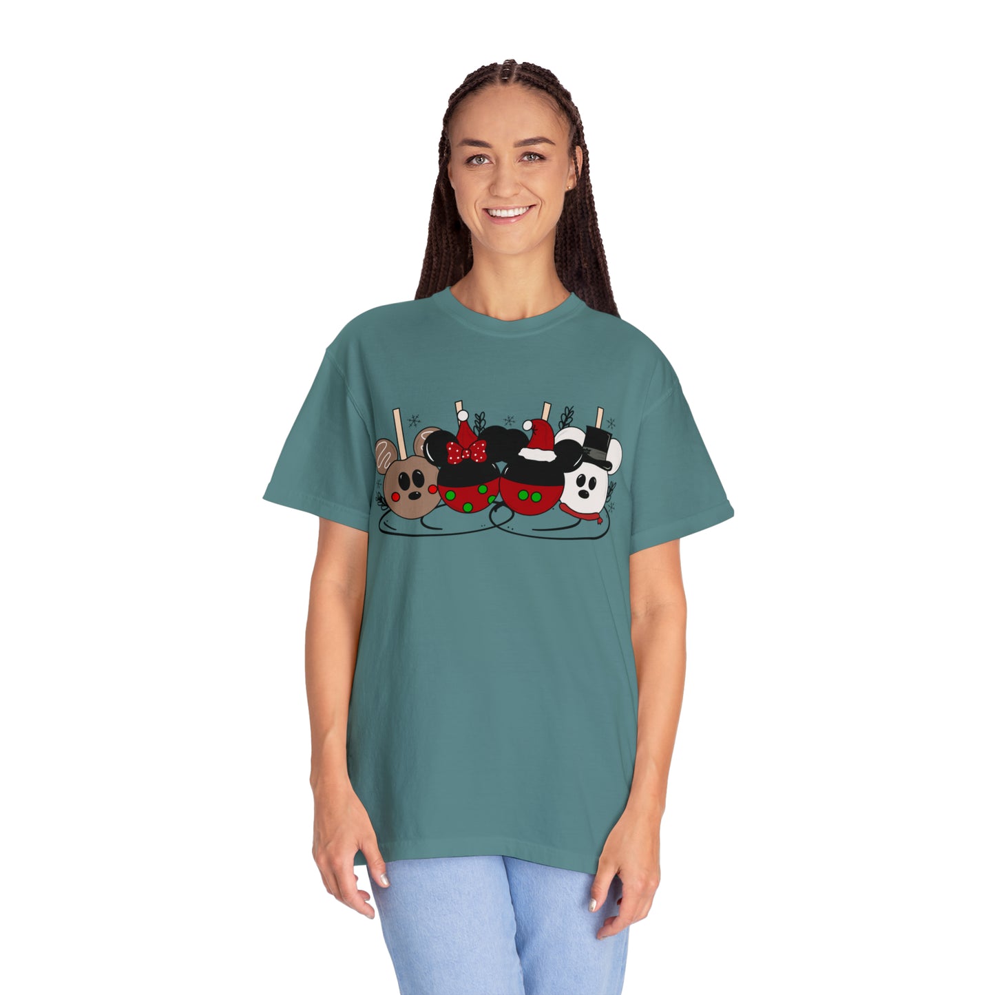 Adult Christmas Apples Tee - Comfort Colors