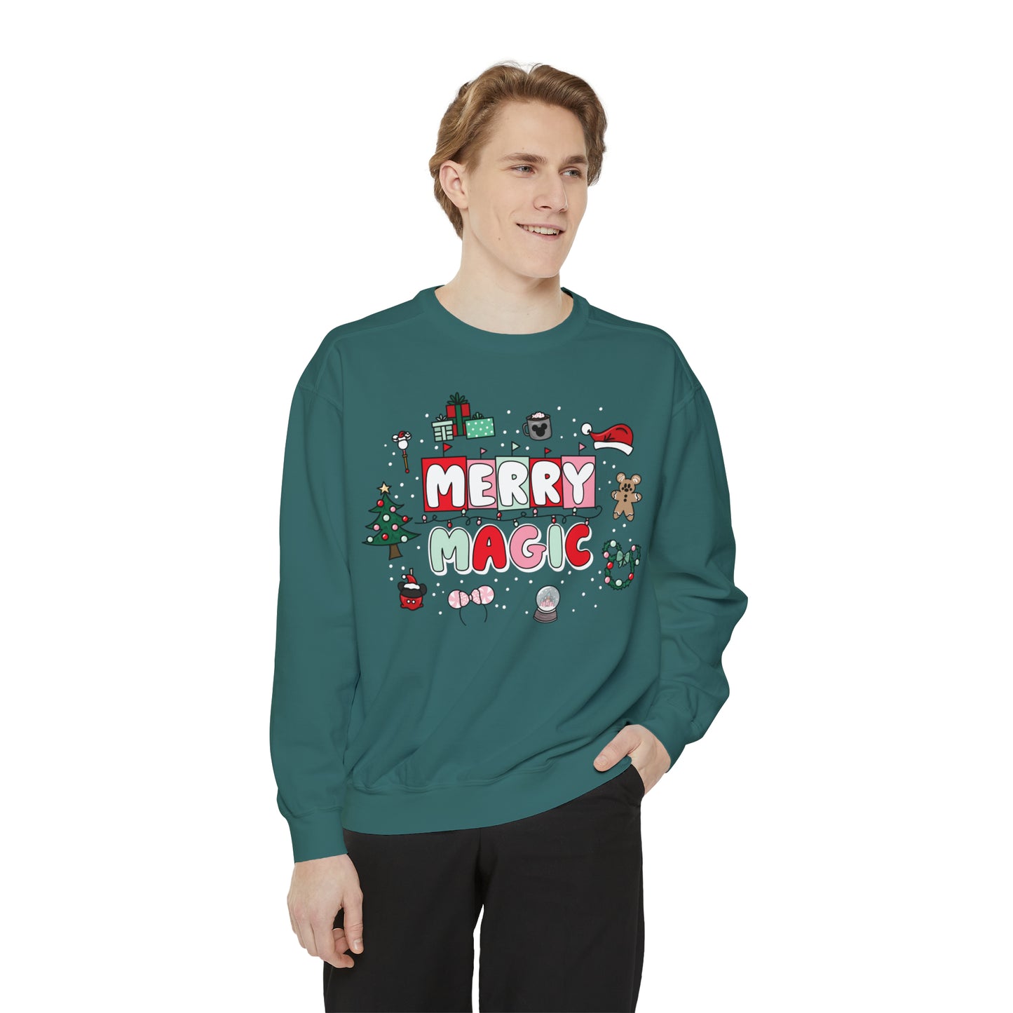 Adult Merry Magic - Comfort Colors Sweatshirt