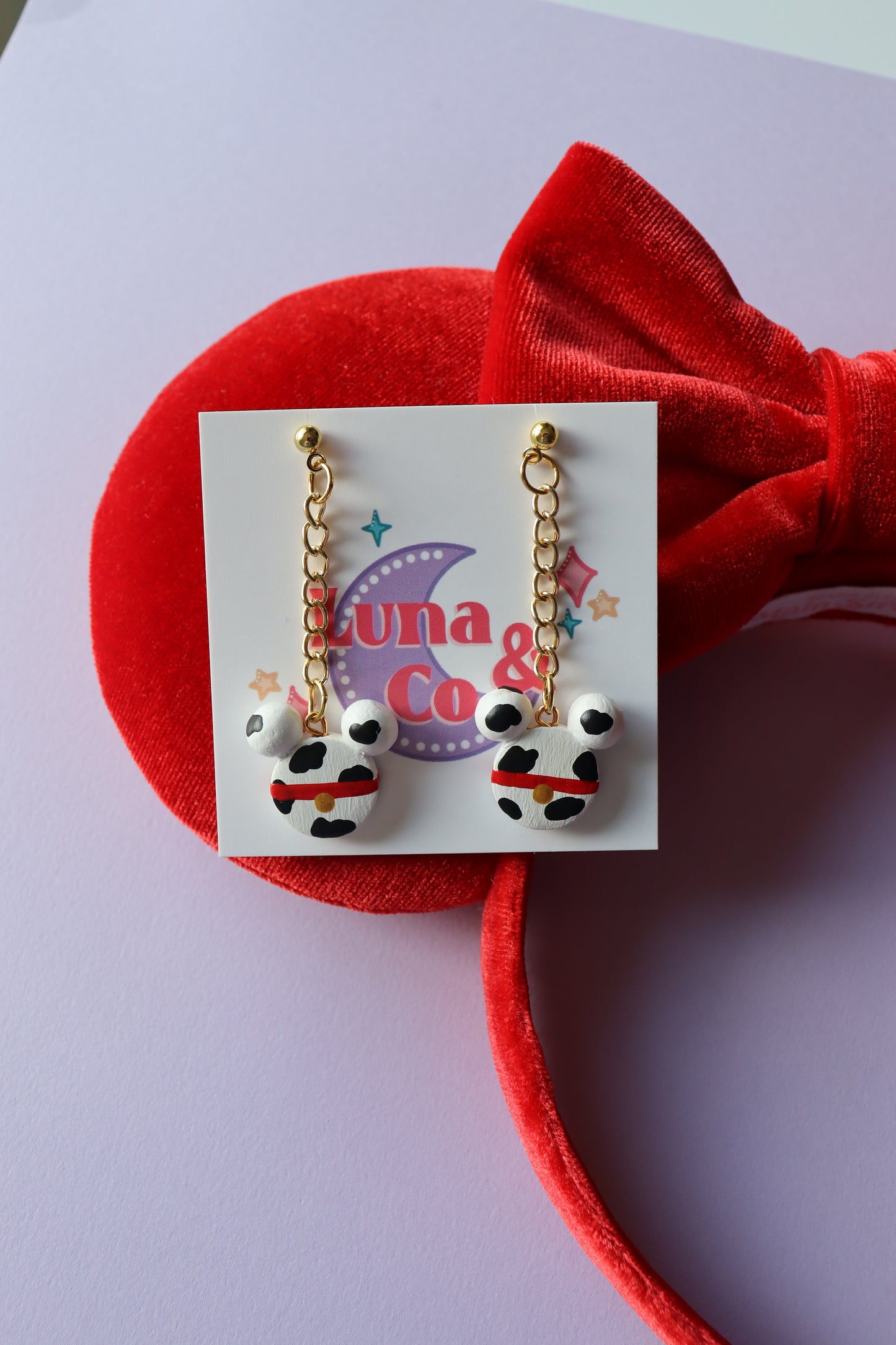 Dalmatian Pup Chain Dangle