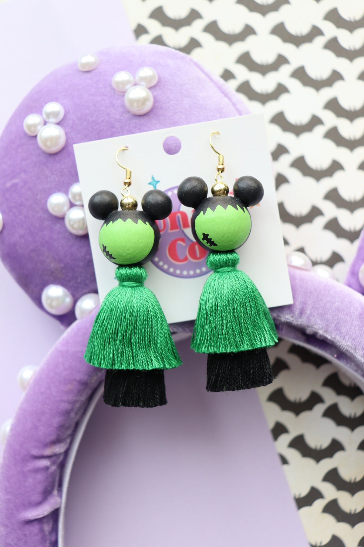 Mouse Frankenstein Tassel Earrings