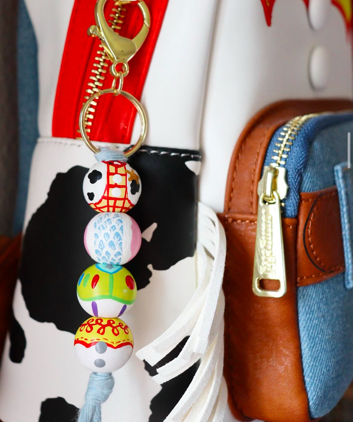 Beaded Toy Keychain