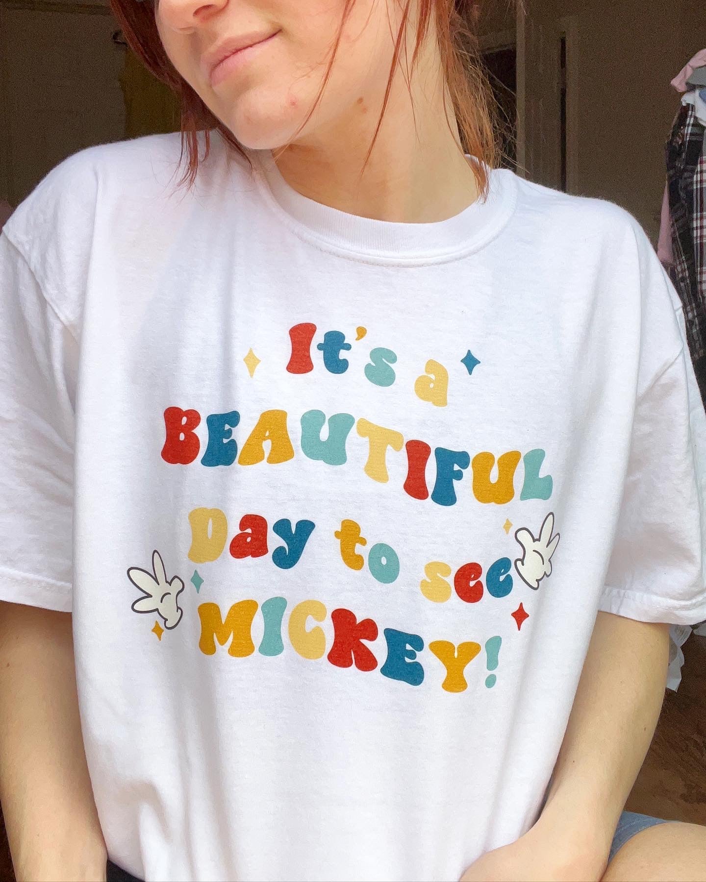 Adult Beautiful day to see Mickey Comfort Colors Tee