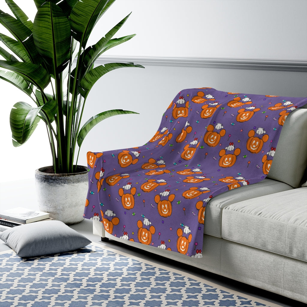 Trick or Treat Blanket - Purple