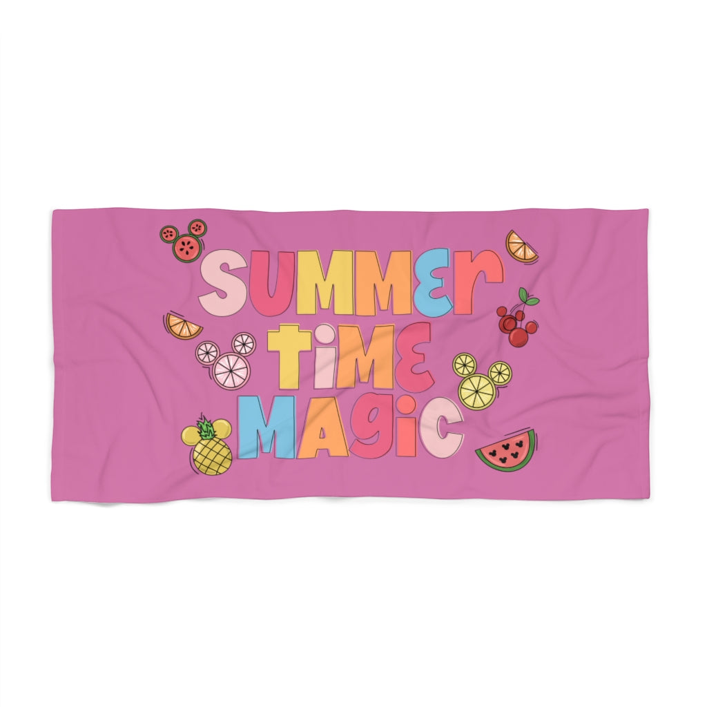 Summer Magic Beach Towel - Pink