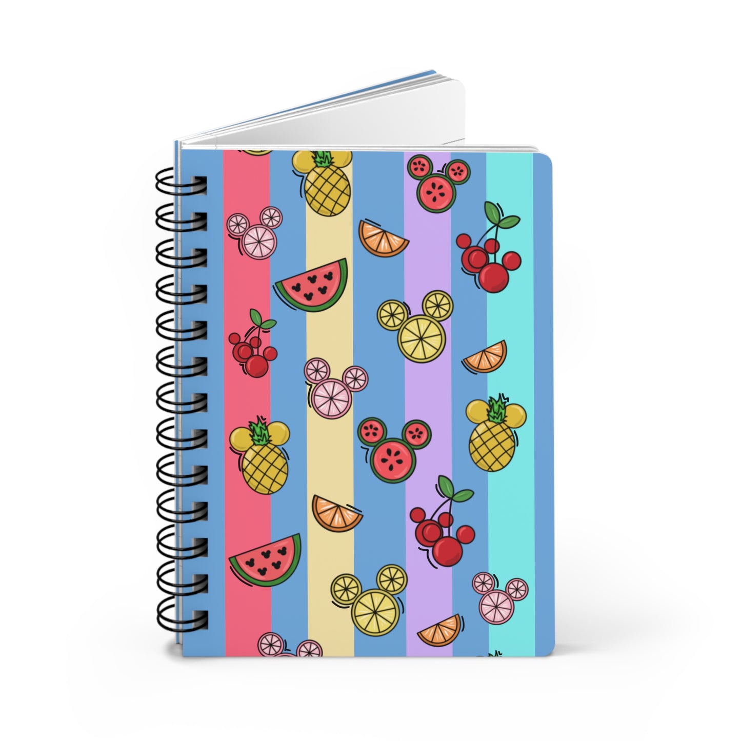 Magical Fruit Spiral Notebook - Blue