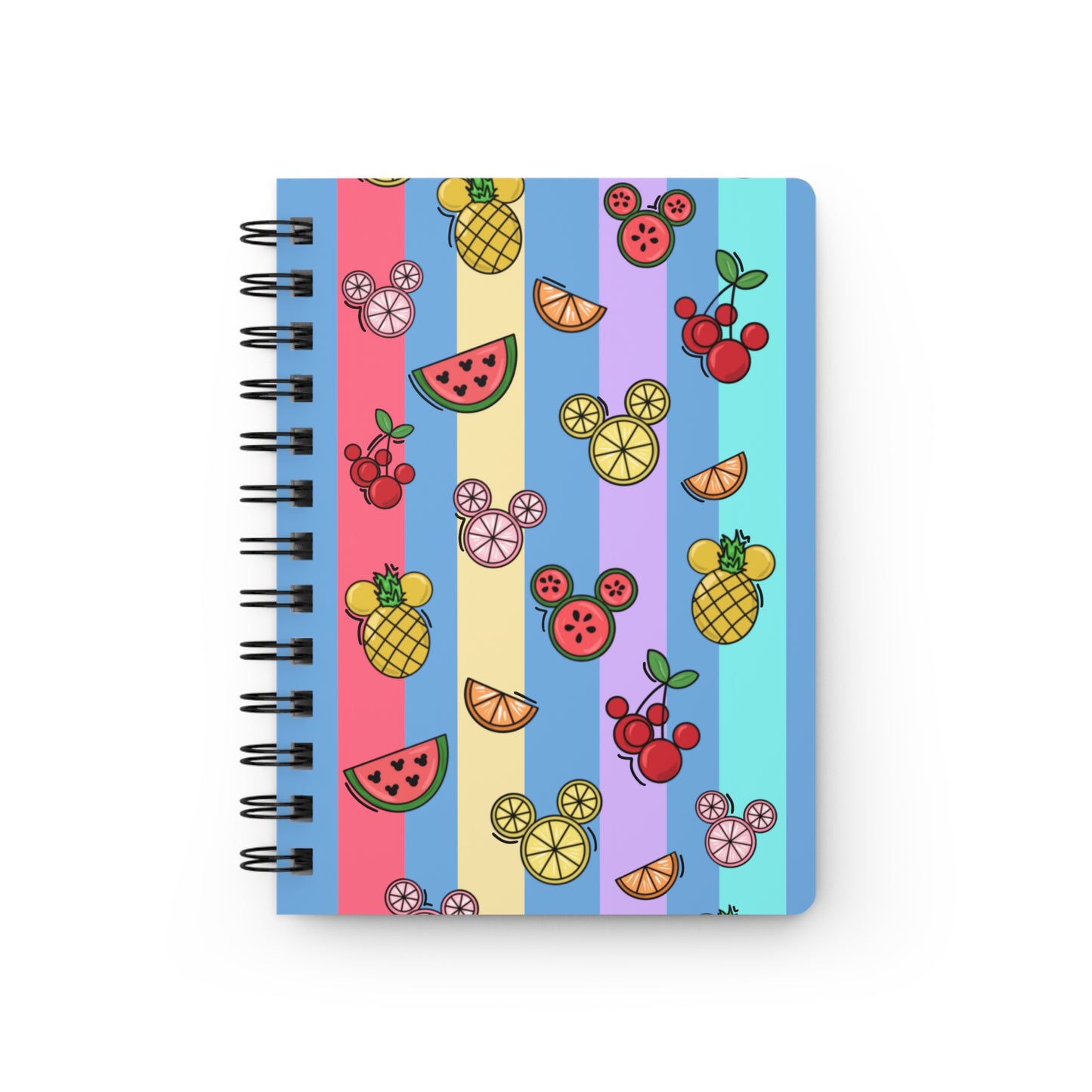 Magical Fruit Spiral Notebook - Blue