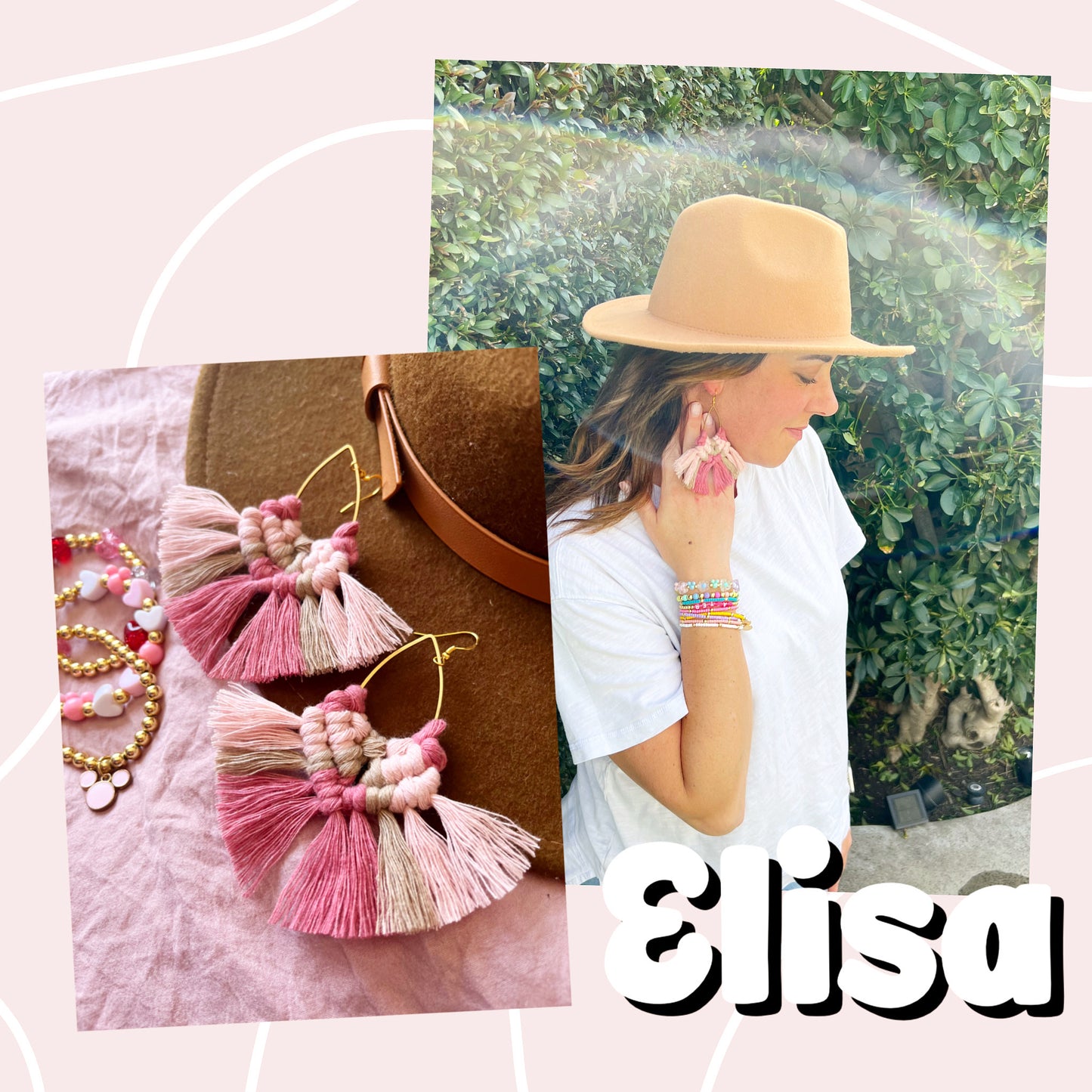 Elisa Macrame Earrings
