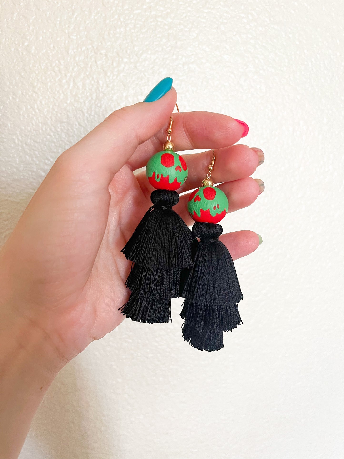 Poison Apple Tassel Earrings