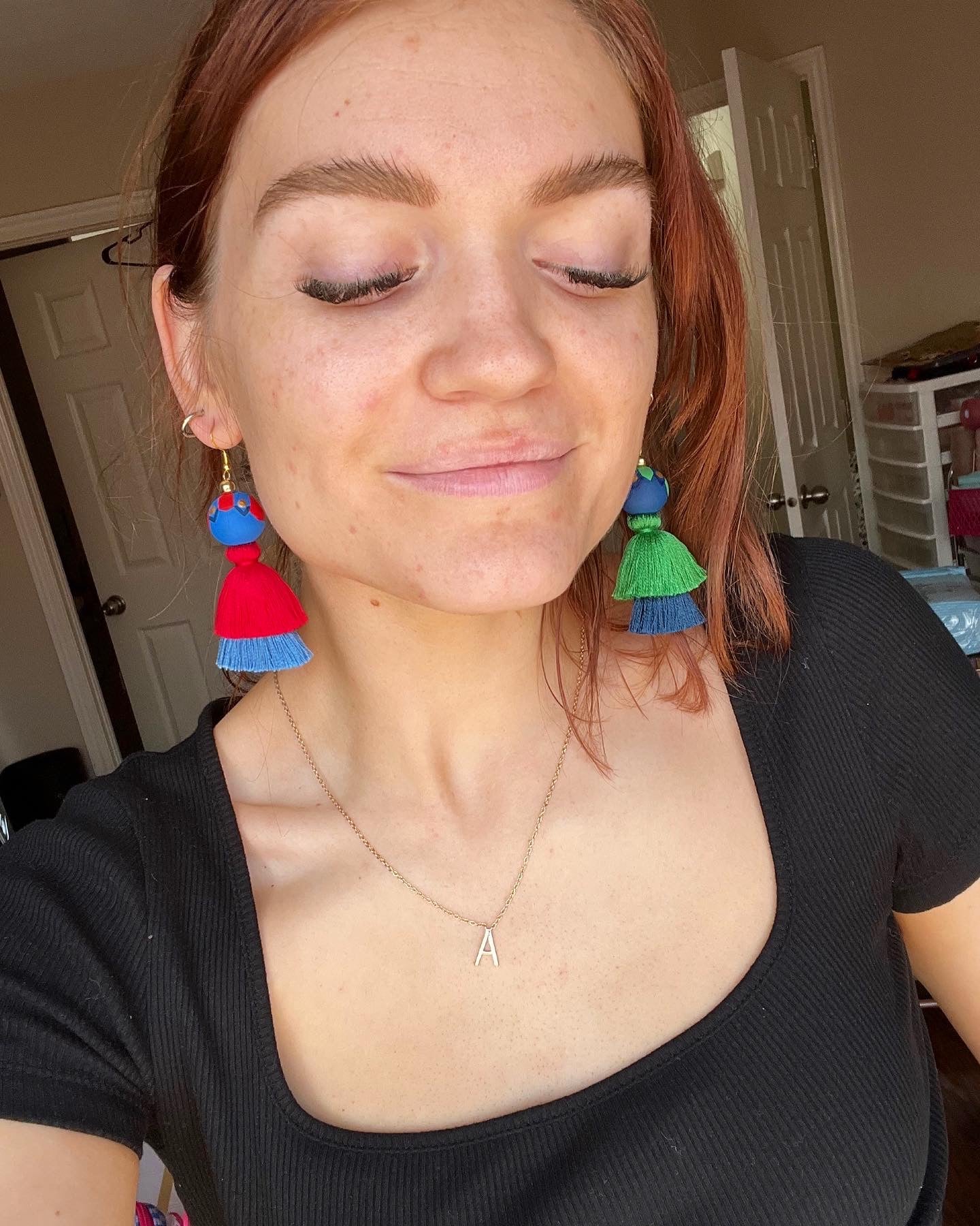 Red/Green Brothers Earrings