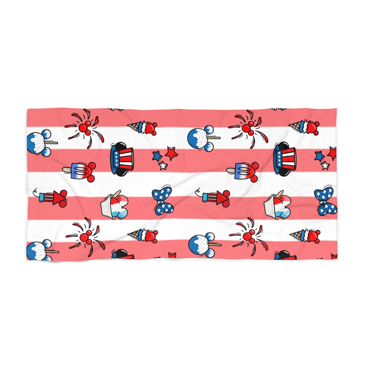Party in the USA Beach Towel - Red