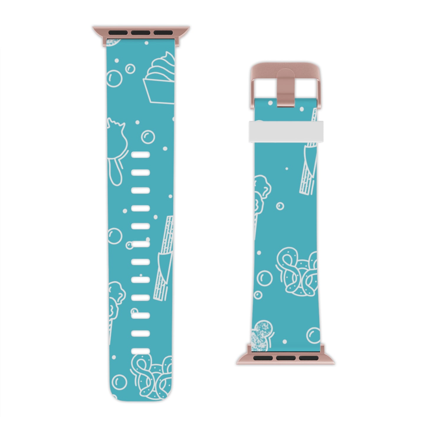 Snacks - Turquoise Blue - Watch Band for Apple Watch