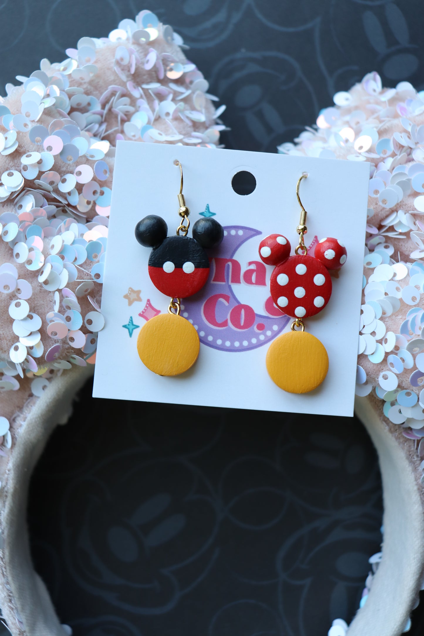 Mickey & Minnie Dangle Earrings
