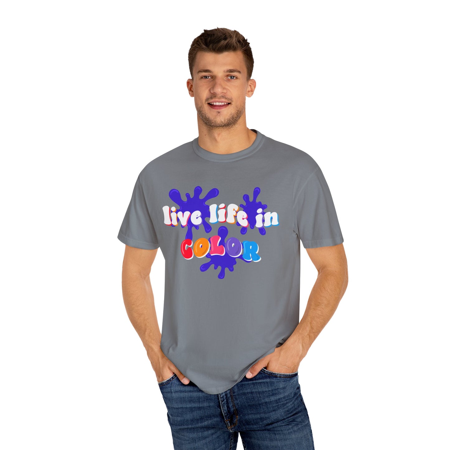 Adult Live Life in Color Comfort Colors