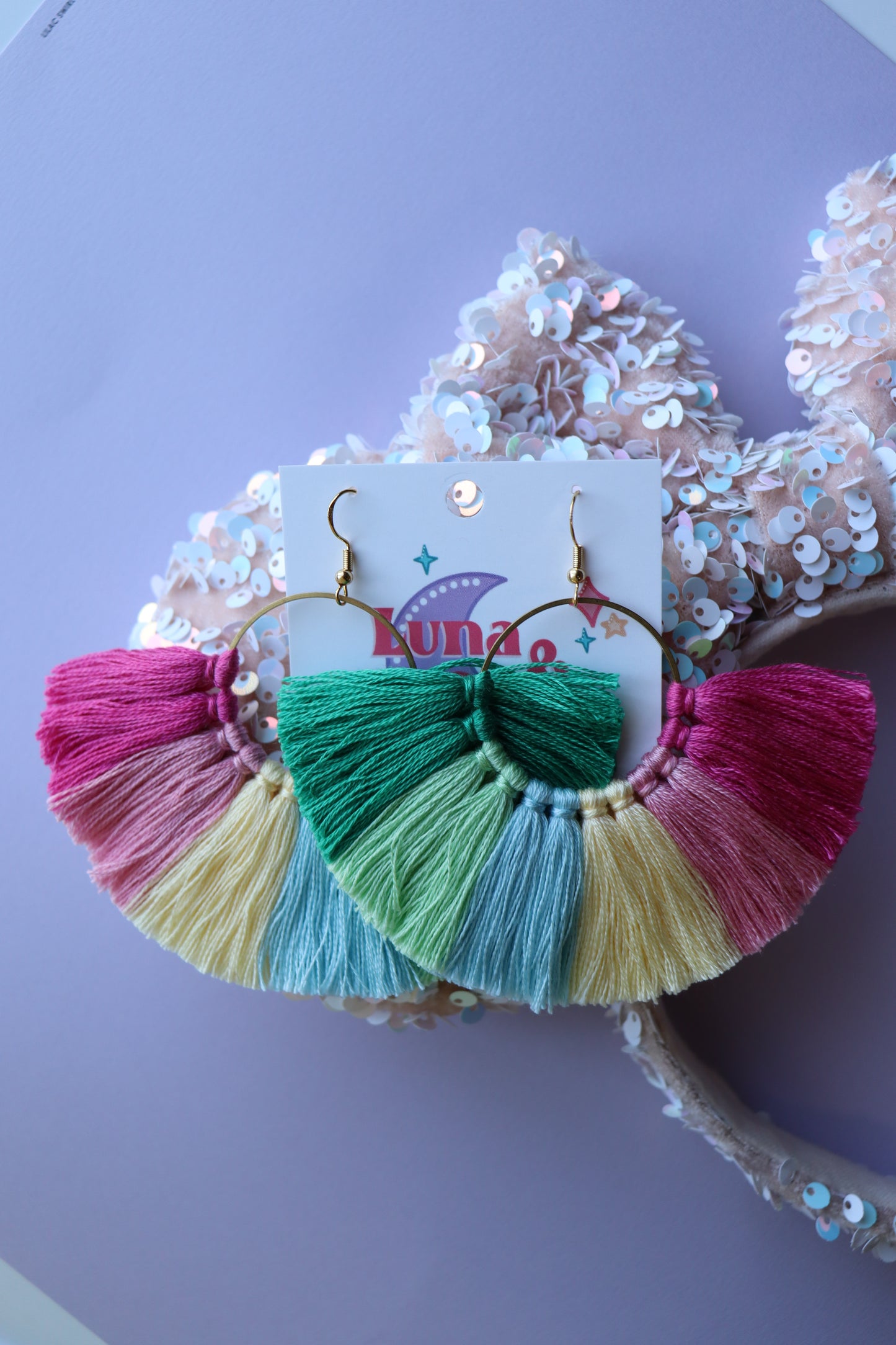 Summer Chic Tassel Hoops