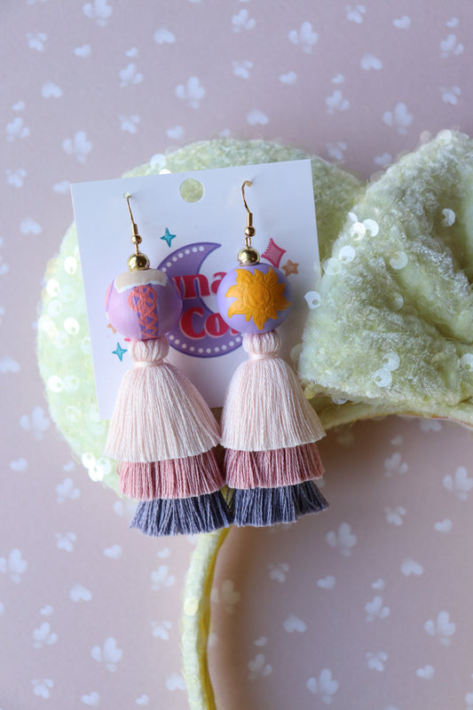 Lantern Princess Tassel Earrings