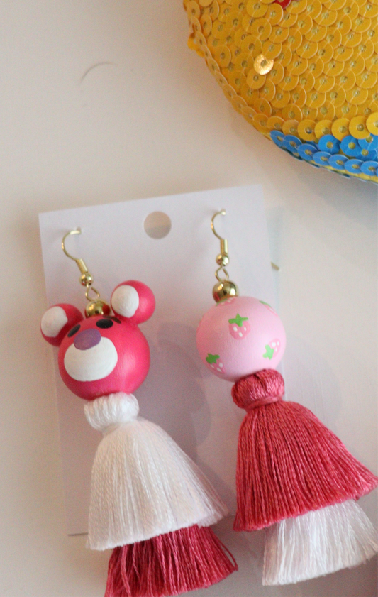 Strawberry Bear Tassels