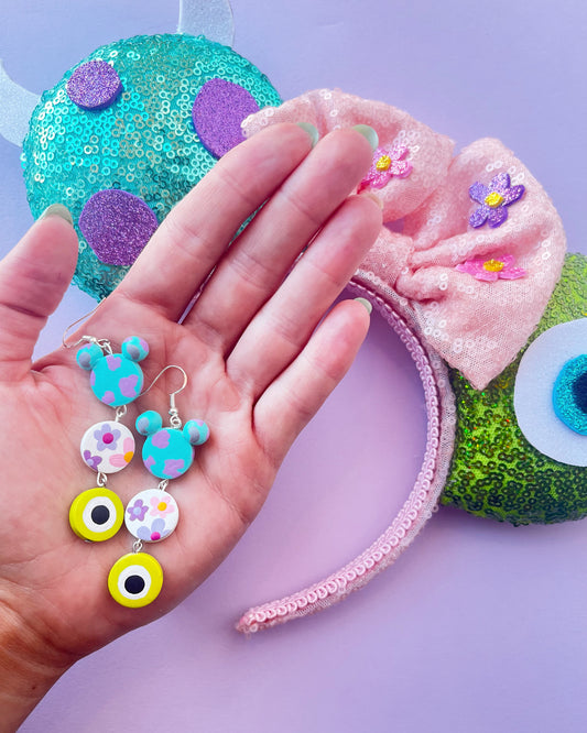 Monster Trio Dangle Earrings