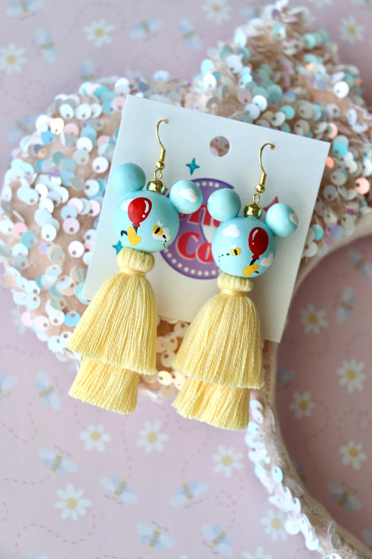Pooh Bear Balloon Earrings