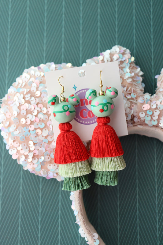 3 tier Christmas Lights Earrings