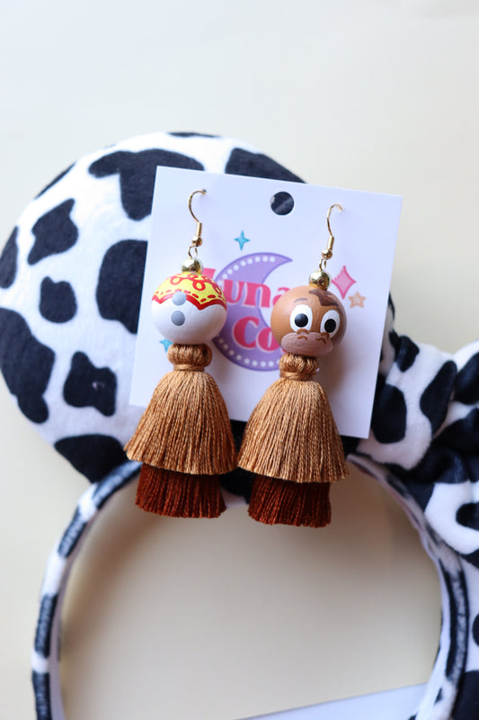 Jessie & Bullseye Tassel Earrings