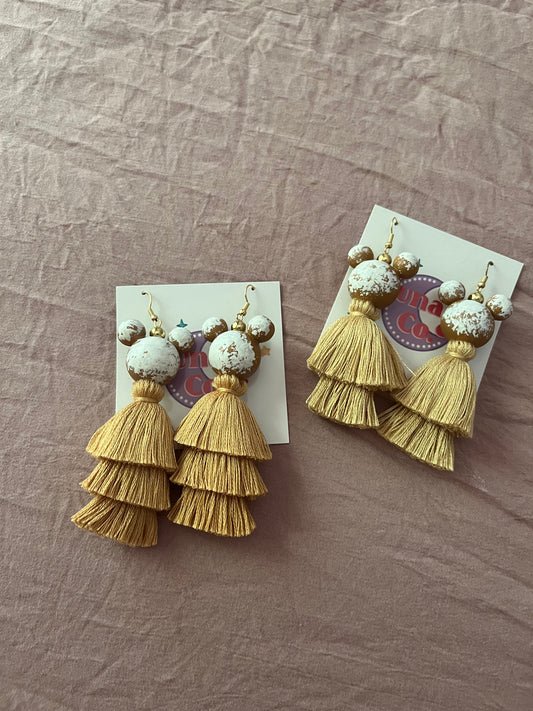 Beignets Tassel Earrings