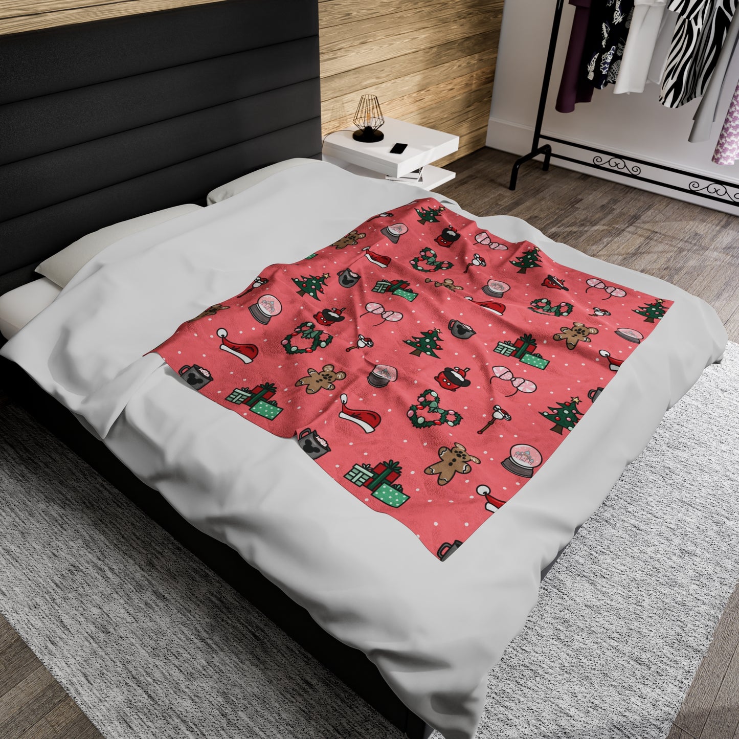 Merry Magic Blanket - Candy Cane Red