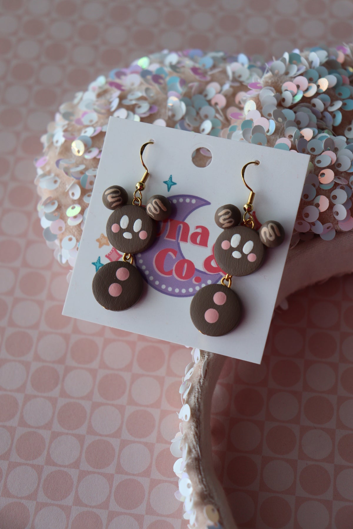 Mud Brown Gingerbread Dangles