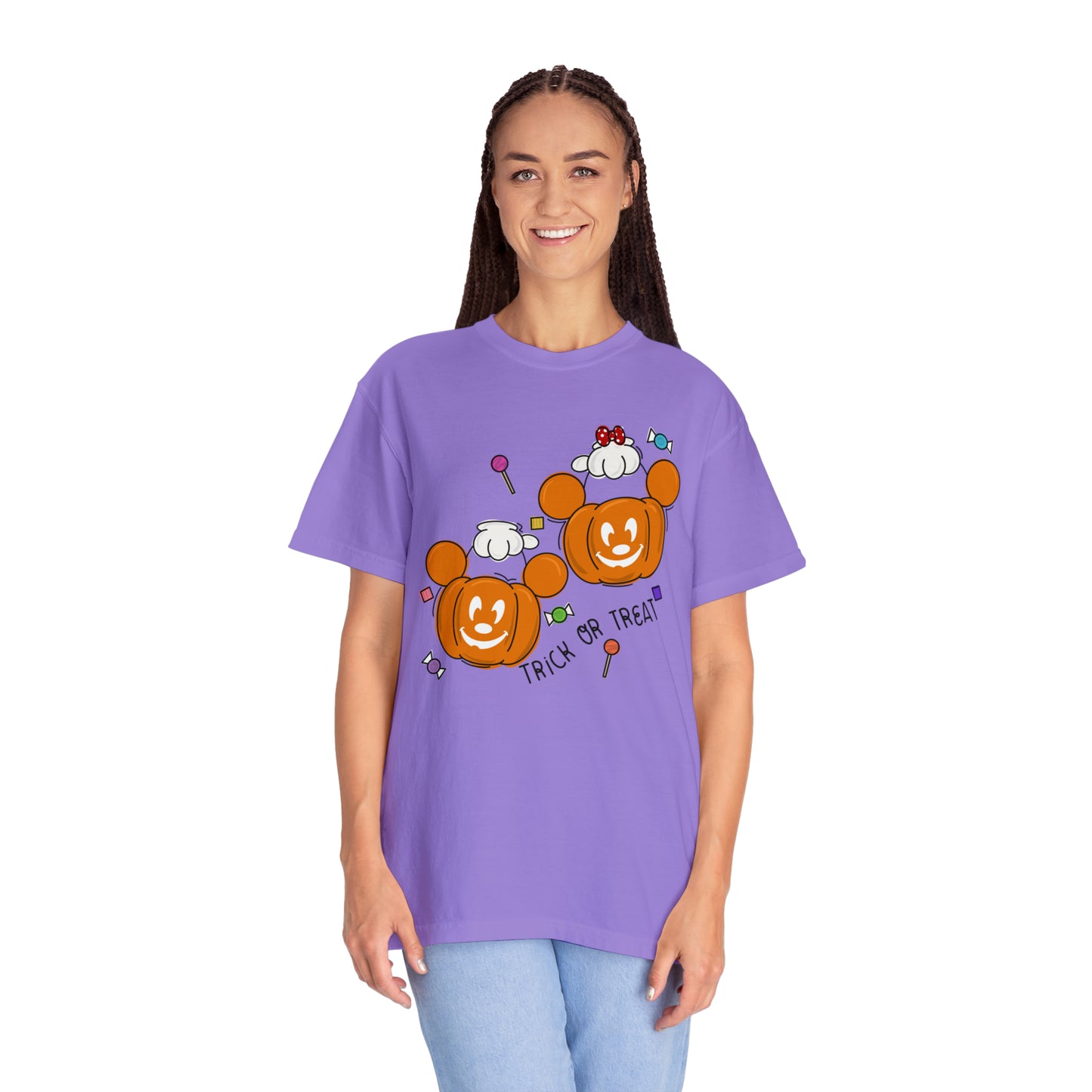 Adult Trick or Treat Tee - Comfort Colors