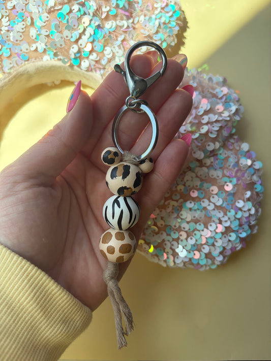 Animal Kingdom Beaded Keychain
