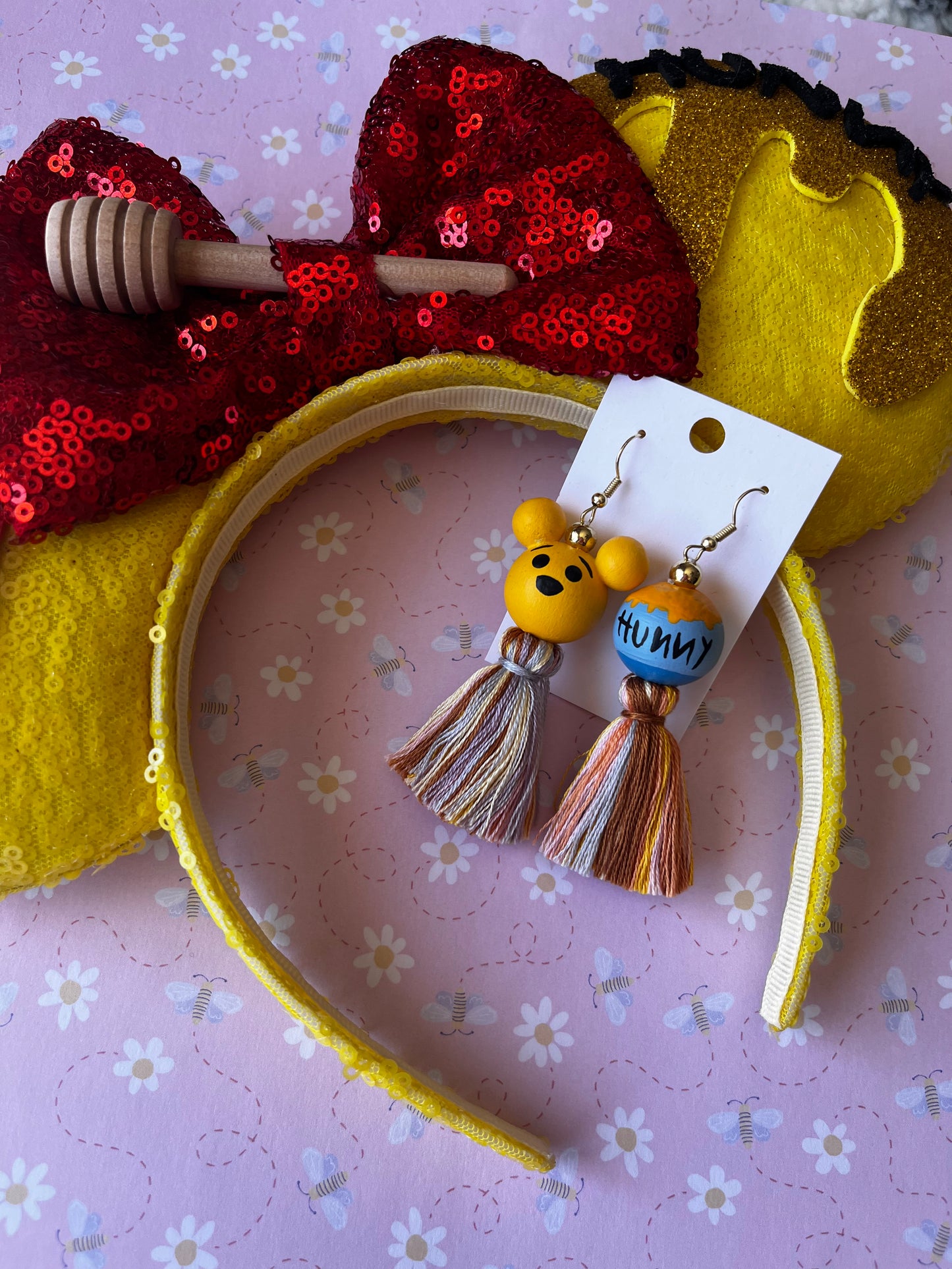 Pooh & Honey Pot Earrings
