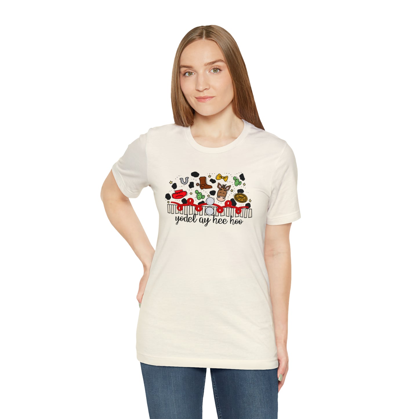 Adult Cowgirl Doodle Tee - Bella + Canvas