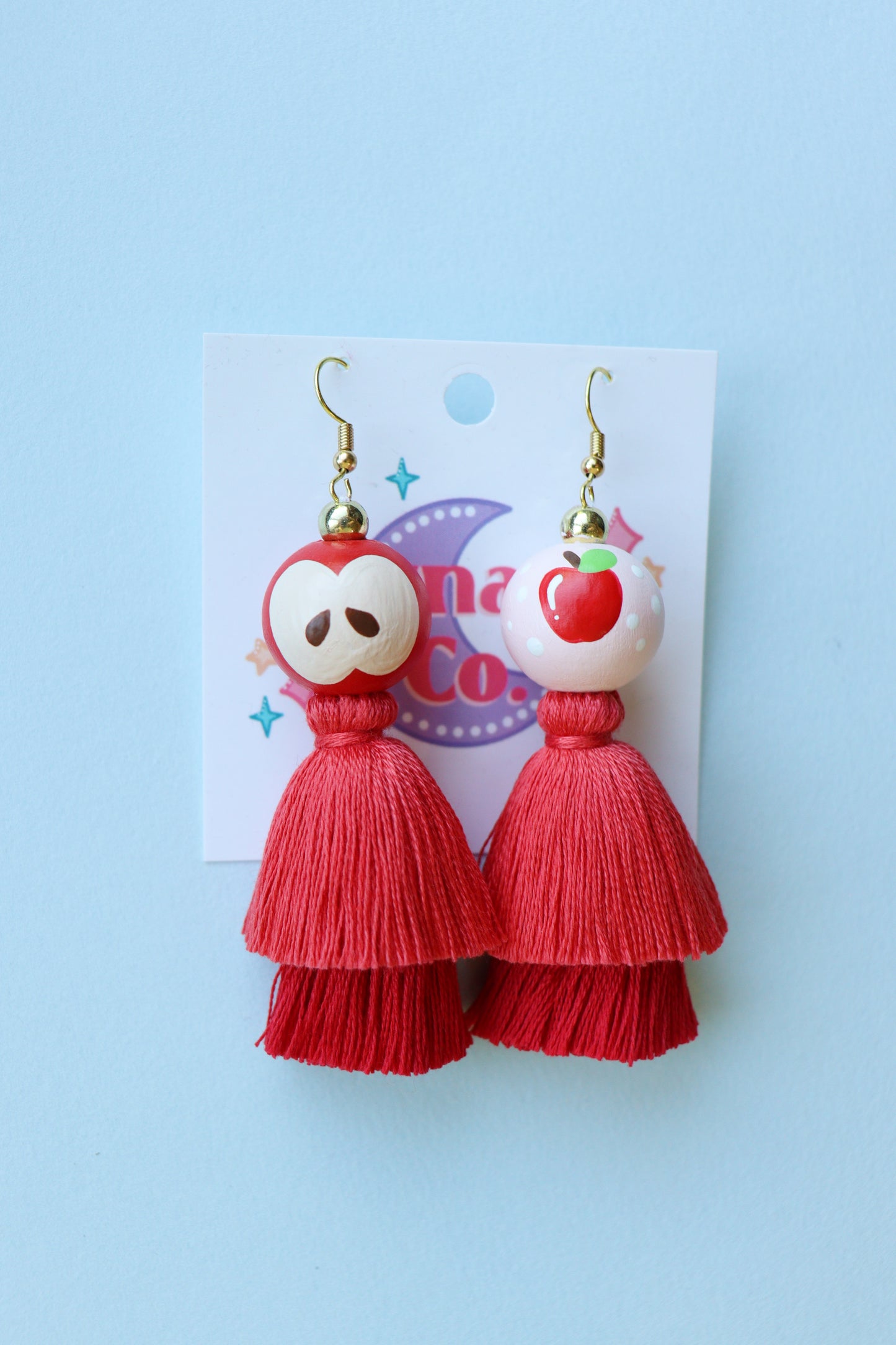Apple Tassel Earrings