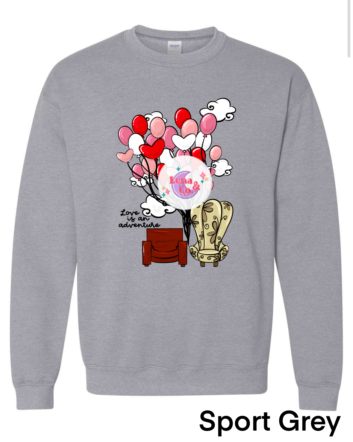 Love is an adventure Crewneck