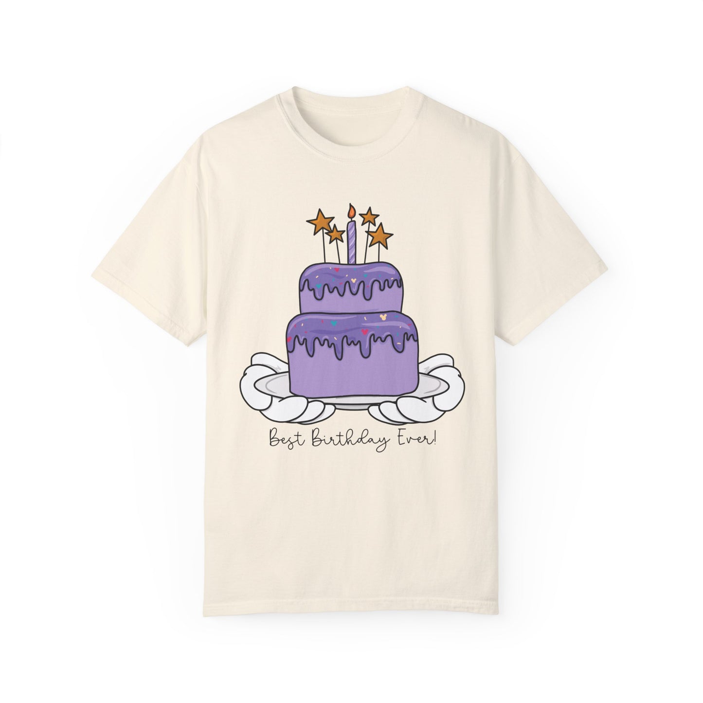 Adult Bday Cake - Purple Tee