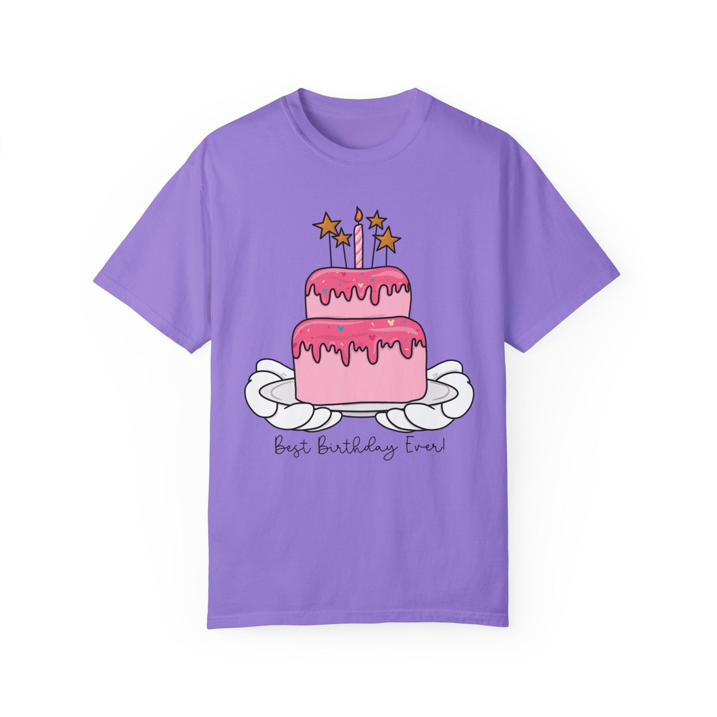 Adult Bday Cake - Pink Tee