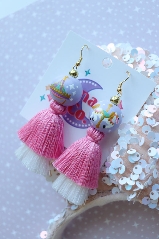 Carousel Magic Tassel Earrings