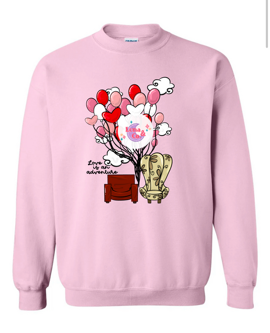 Love is an adventure Crewneck