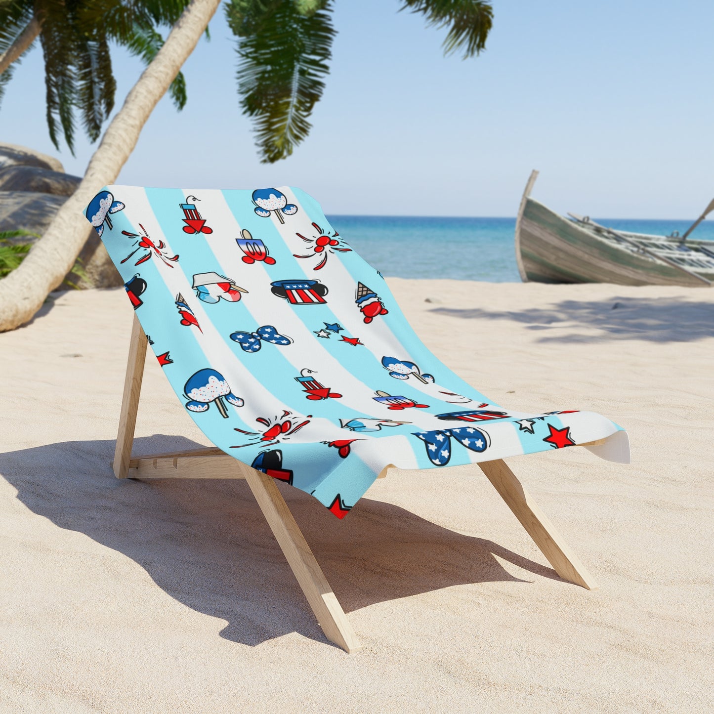 Party in the USA Beach Towel - Blue