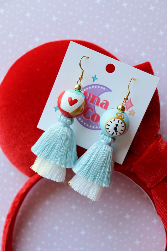 Wonderland Rabbit Tassel Earrings