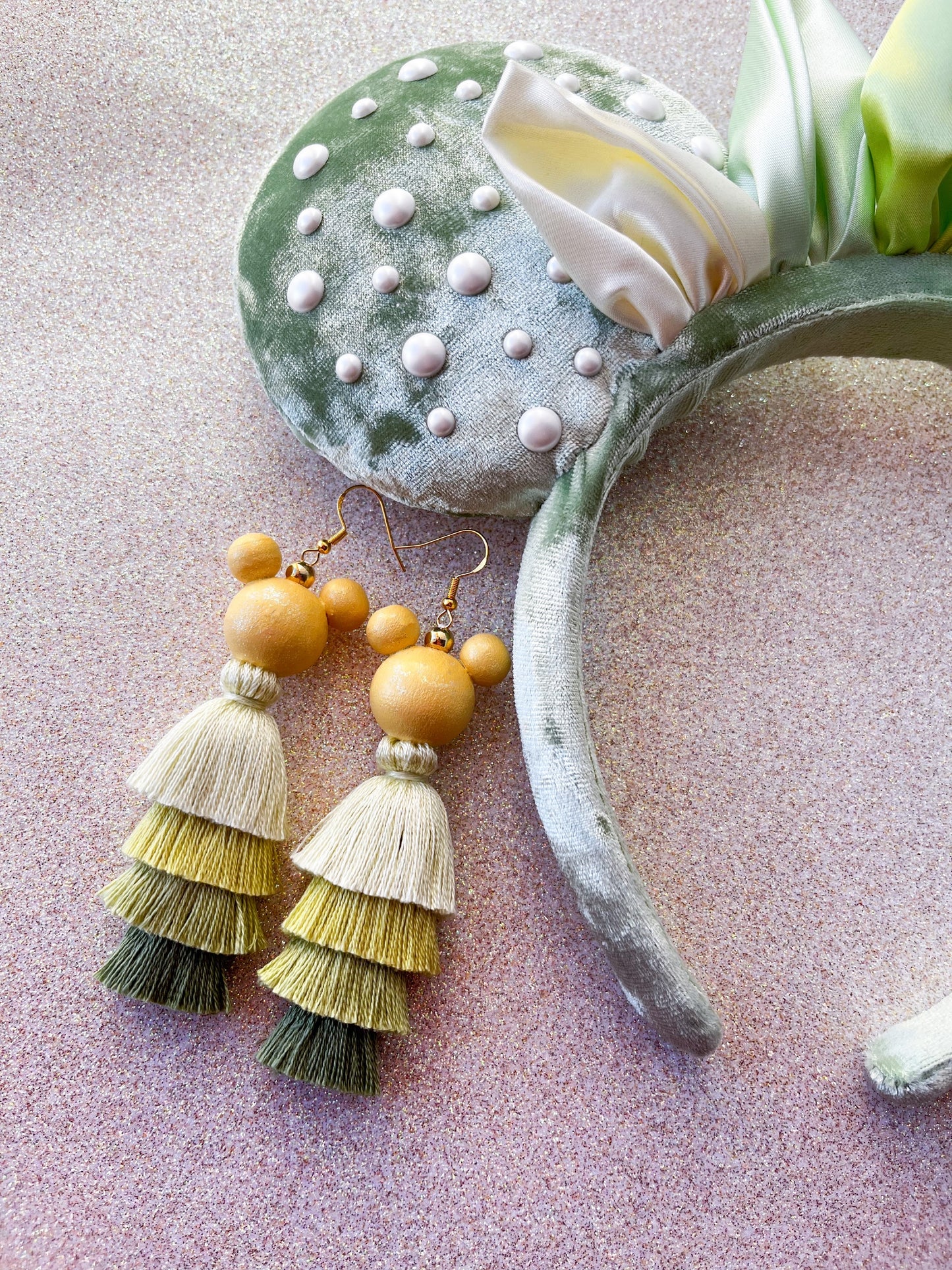 Frog Princess Tassel Earrings