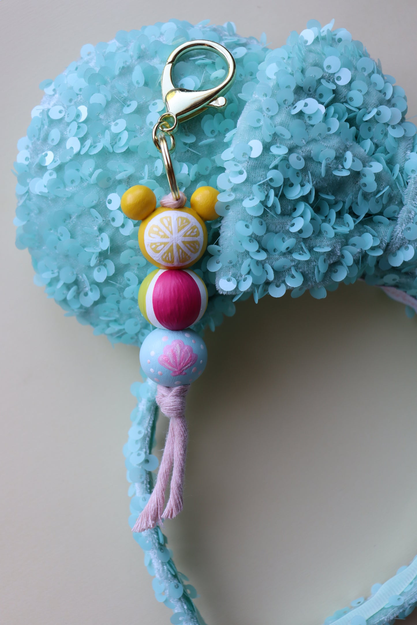 Summer Beaded Keychain
