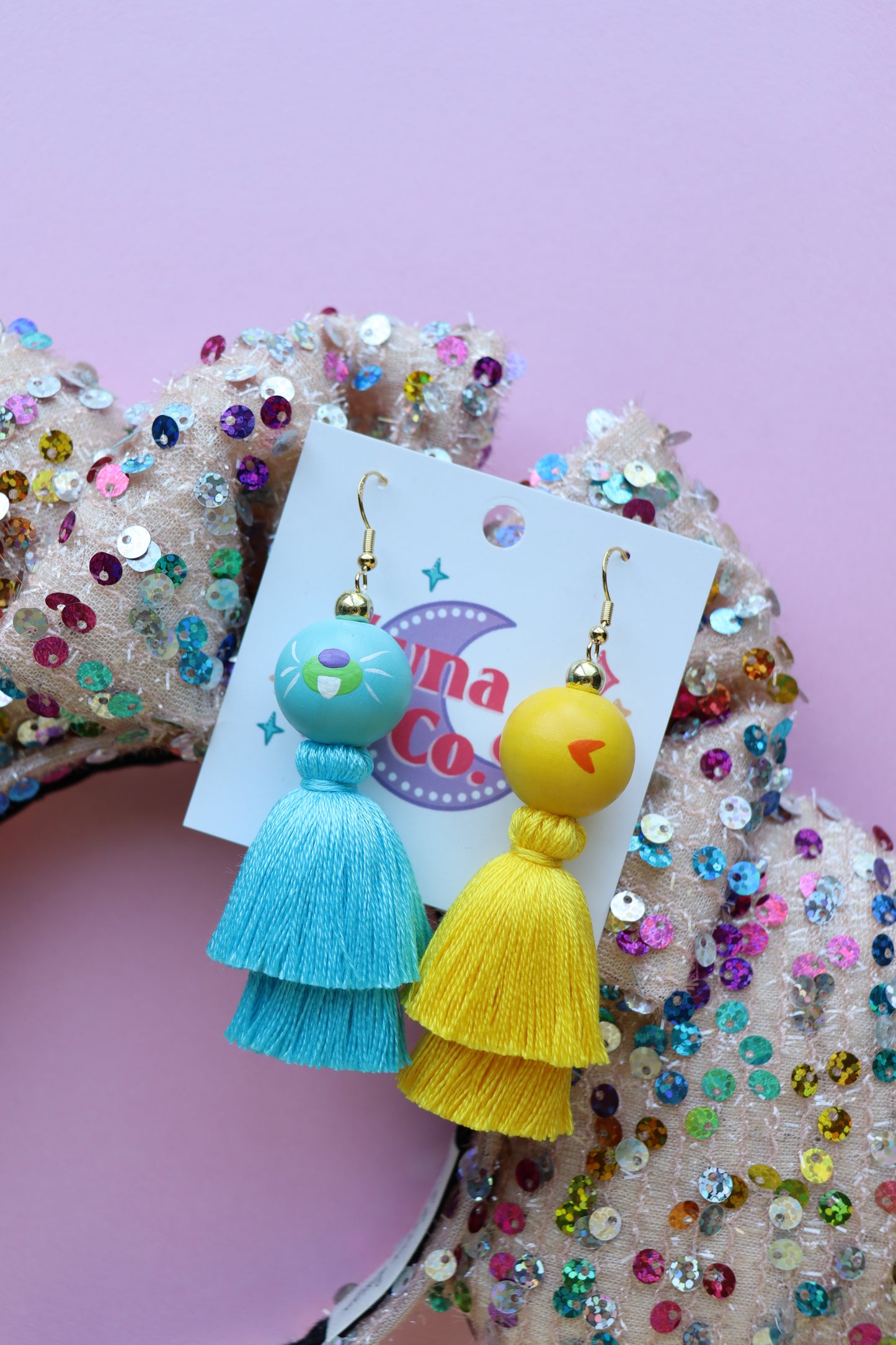 Bunny & Ducky Tassel Earrings