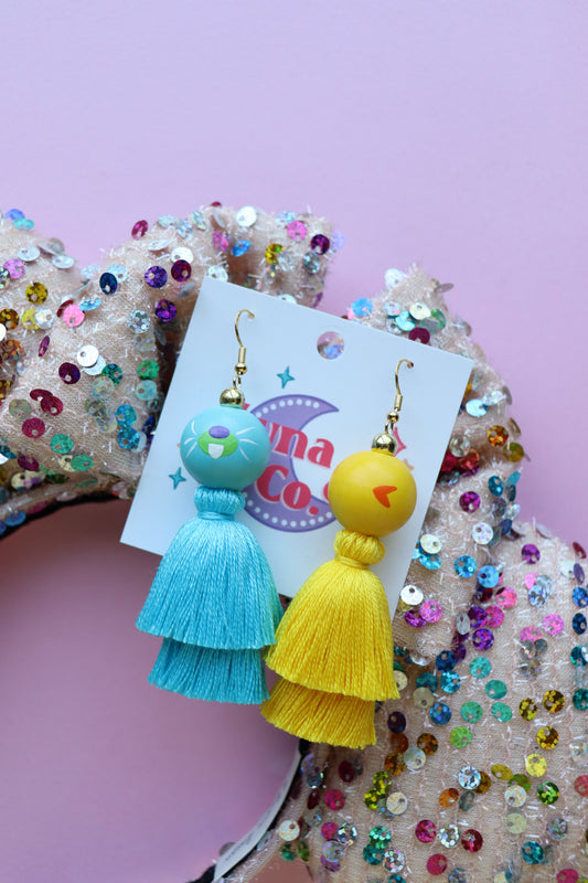 Bunny & Ducky Tassel Earrings