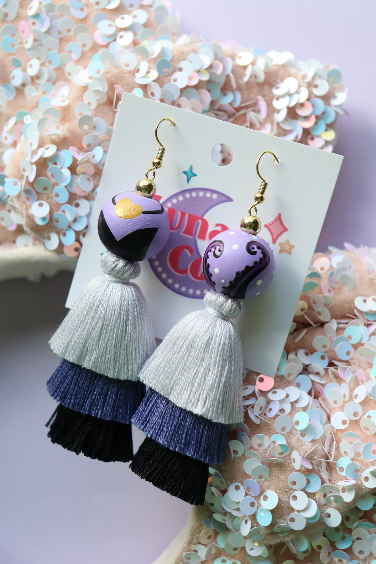 Sea Witch 3 Tier Tassel Earrings