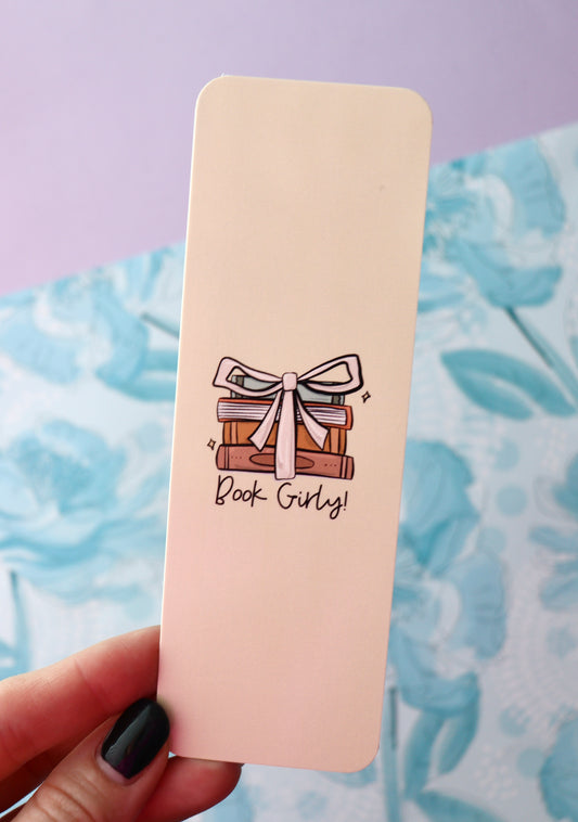 Neutral Book Girly Bookmark (PREORDER)