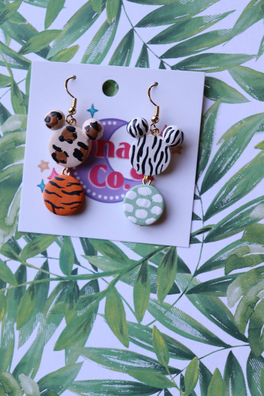 Animal Safari Dangle Earrings