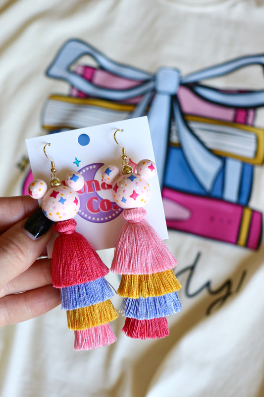 Book Girly Starry Night Earrings