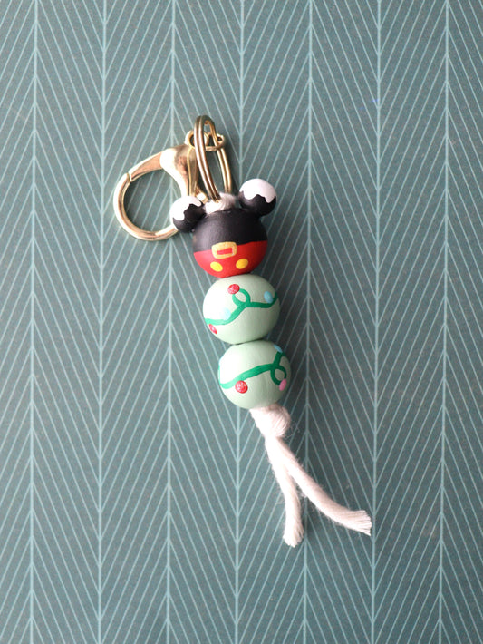 Christmas Mickey Keychain