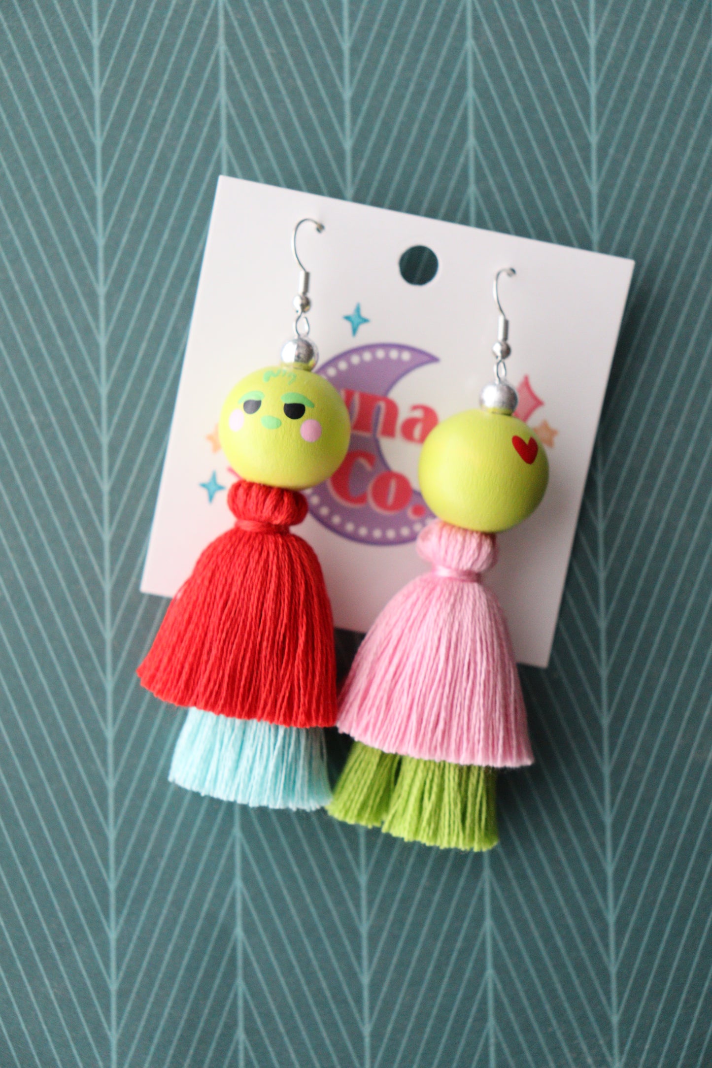 Mismatch Grinch Earrings